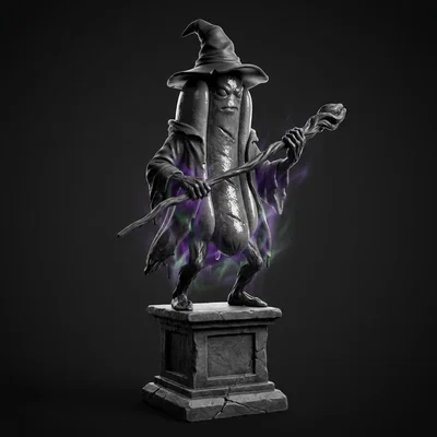 Mô hình 3D Pháp sư Hot Dog độc ác (Evil Hot Dog Mage) độc đáo