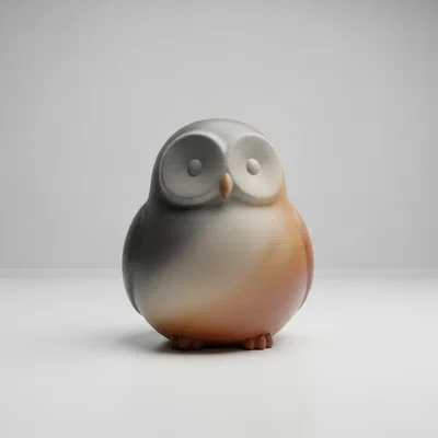 Mô hình chú cú đáng yêu trang trí bàn làm việc in 3D