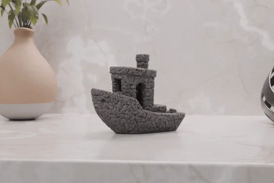 Mô hình thuyền Coffee Benchy - Thiết kế hạt cà phê độc đáo cho máy in 3D - Image 1