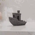 Mô hình thuyền Coffee Benchy - Thiết kế hạt cà phê độc đáo cho máy in 3D - Thumbnail 1