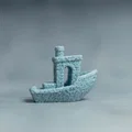 Mô hình thuyền Coffee Benchy - Thiết kế hạt cà phê độc đáo cho máy in 3D - Thumbnail 3