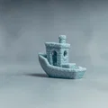 Mô hình thuyền Coffee Benchy - Thiết kế hạt cà phê độc đáo cho máy in 3D - Thumbnail 6