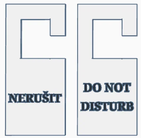 Mẫu biển treo cửa Do Not Disturb in 3D tiện dụng - Image 1