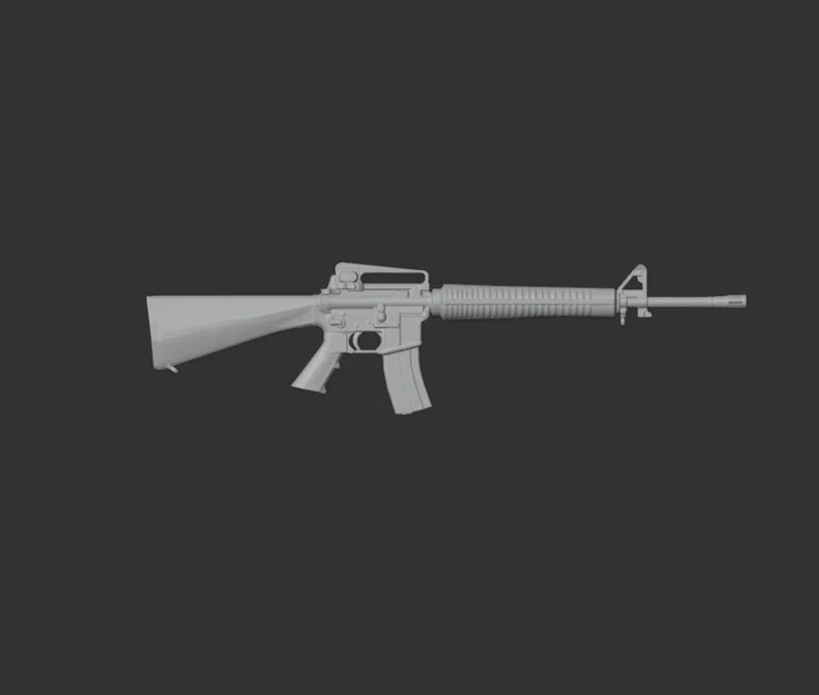 Mô hình 3D M16A3 chi tiết cao - Image 2