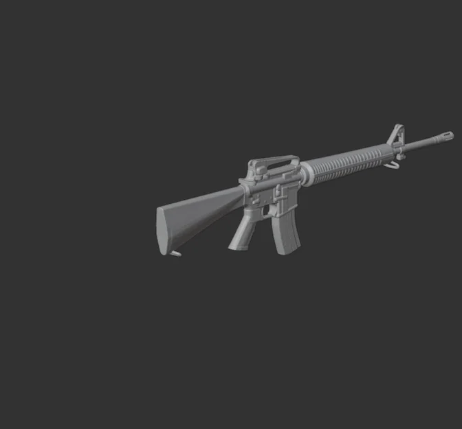 Mô hình 3D M16A3 chi tiết cao - Image 3