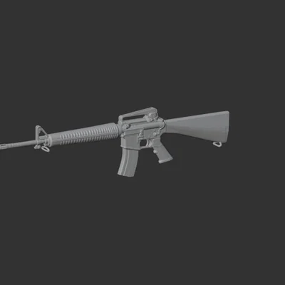 Mô hình 3D M16A3 chi tiết cao