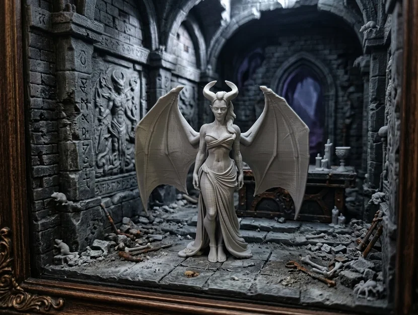Winged Succubus - Tượng Nữ Tu Quỷ Dữ - Image 1