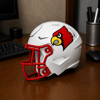 Mô hình mũ bảo hiểm bóng bầu dục Louisville Cardinals