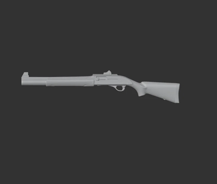 Mô hình 3D súng shotgun FN SLP - Image 2