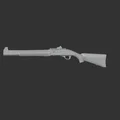 Mô hình 3D súng shotgun FN SLP - Thumbnail 2