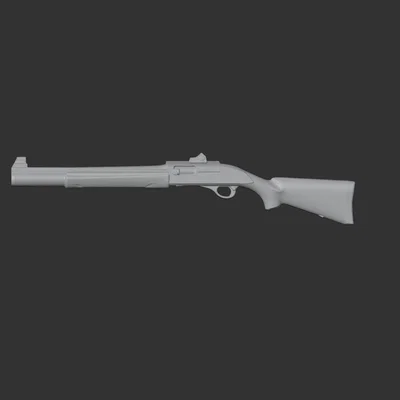 Mô hình 3D súng shotgun FN SLP