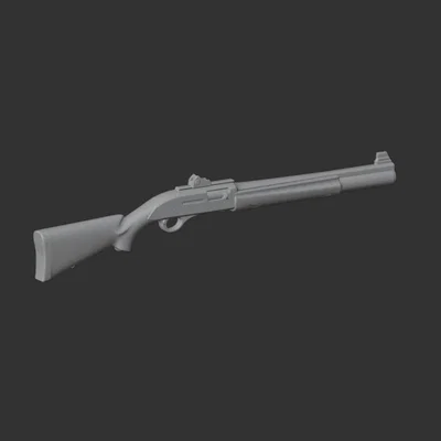 Mô hình 3D súng shotgun FN SLP