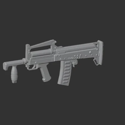 Mô hình 3D súng Groza OTs-14