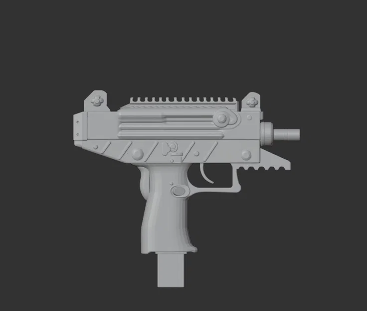 Mô hình 3D súng IWI Uzi - Image 2