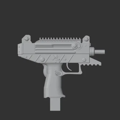 Mô hình 3D súng IWI Uzi