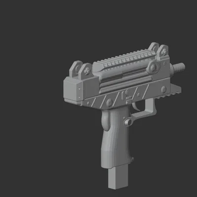 Mô hình 3D súng IWI Uzi