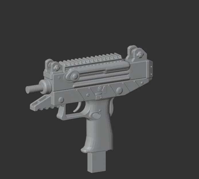 Mô hình 3D súng IWI Uzi - Image 4