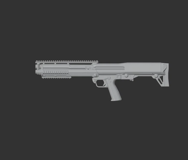 Mô hình 3D súng shotgun Kel Tec Ksg - Image 2