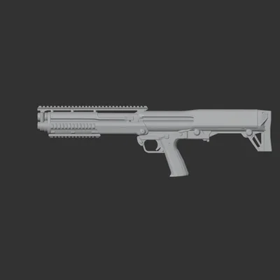 Mô hình 3D súng shotgun Kel Tec Ksg