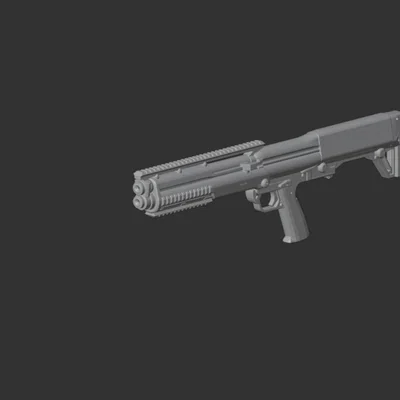 Mô hình 3D súng shotgun Kel Tec Ksg