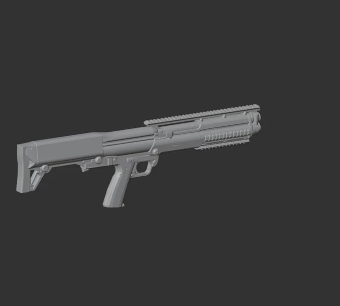 Mô hình 3D súng shotgun Kel Tec Ksg - Image 4