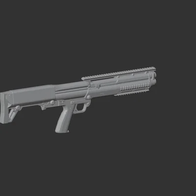 Mô hình 3D súng shotgun Kel Tec Ksg