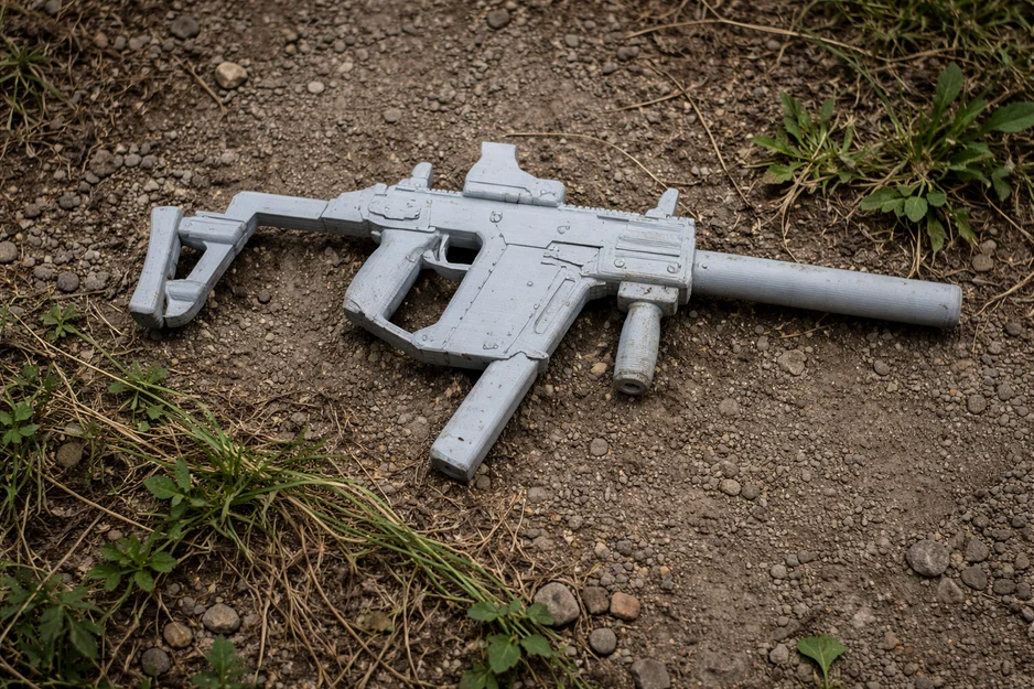 Mô hình 3D súng tiểu liên Kriss Vector - Image 1