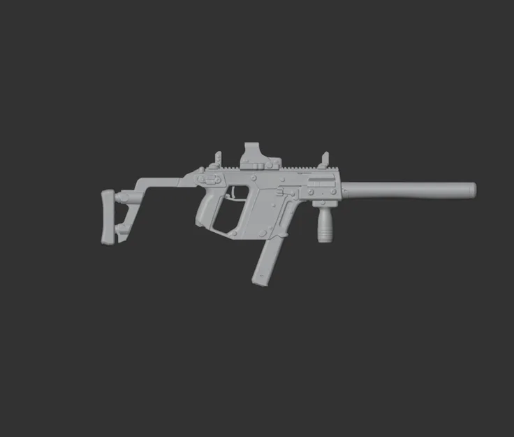 Mô hình 3D súng tiểu liên Kriss Vector - Image 2
