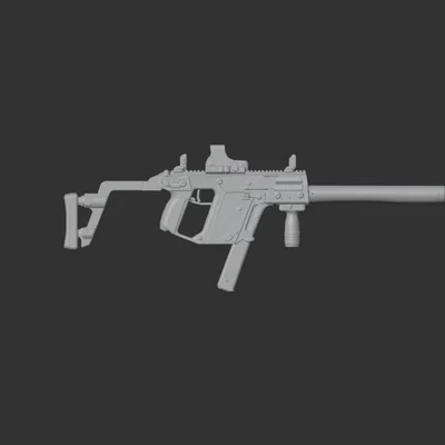 Mô hình 3D súng tiểu liên Kriss Vector