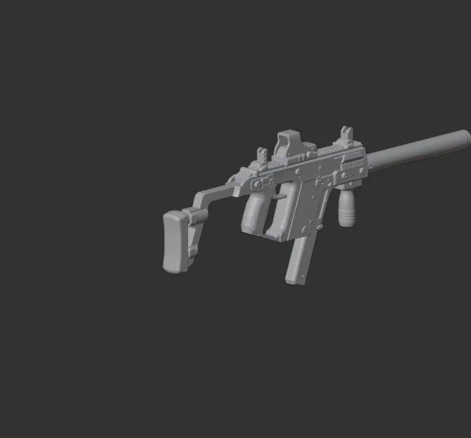 Mô hình 3D súng tiểu liên Kriss Vector - Image 3
