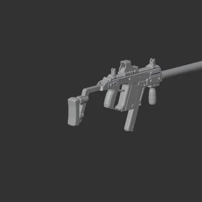 Mô hình 3D súng tiểu liên Kriss Vector