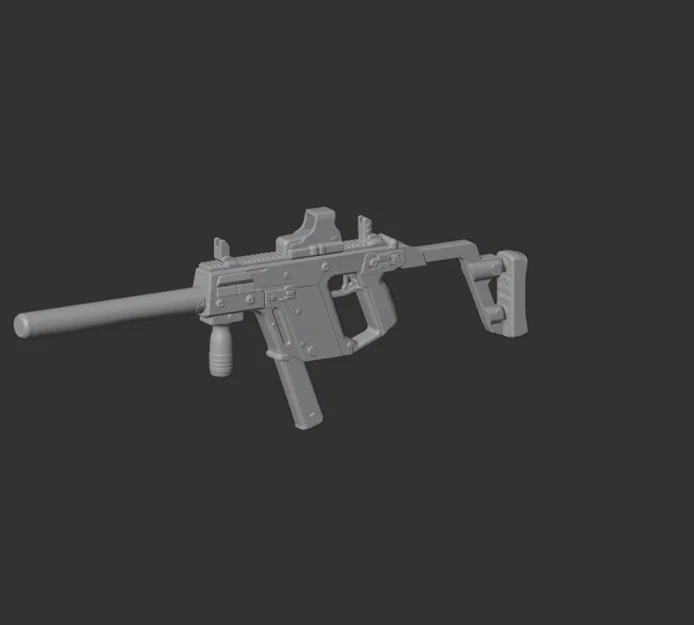 Mô hình 3D súng tiểu liên Kriss Vector - Image 4