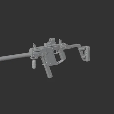Mô hình 3D súng tiểu liên Kriss Vector