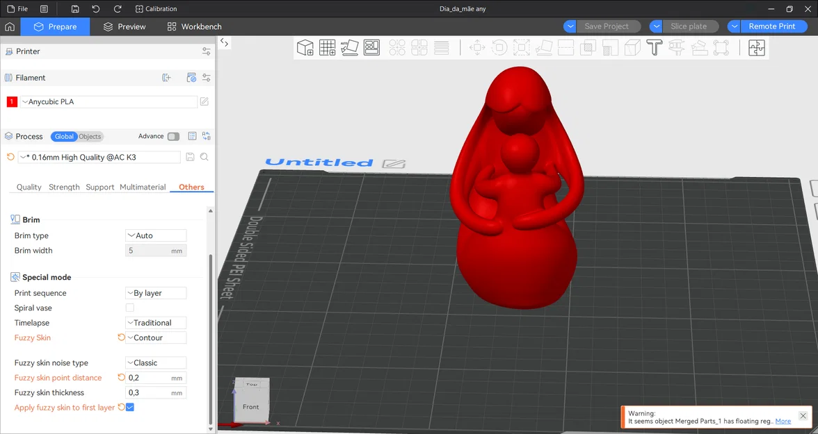 Mô hình Mẹ và Bé - Tượng 3D đầy ý nghĩa tặng mẹ - Image 2