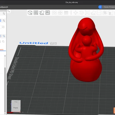 Mô hình Mẹ và Bé - Tượng 3D đầy ý nghĩa tặng mẹ