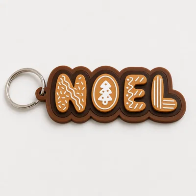 Thẻ tên bánh quy gừng Noel