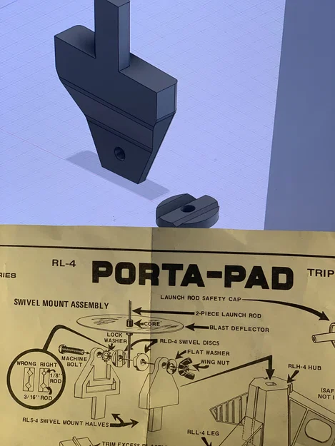 Bộ phận thay thế cho giá đỡ xoay bệ phóng tên lửa mô hình Astron Porta-Pad - Image 4