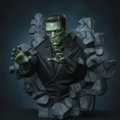 Tác phẩm điêu khắc treo tường Frankenstein