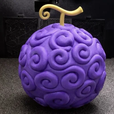 Mô hình 3D quả ác quỷ Gomu Gomu no Mi (One Piece) trang trí độc đáo