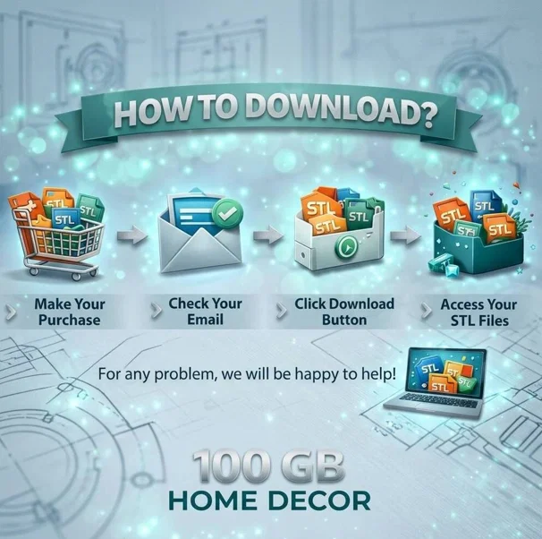 Bộ sưu tập 100GB File STL Decor Hiện Đại Cho Nhà Cửa - Image 4