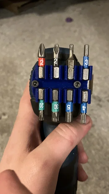 Khay gắn 8 mũi vít cho máy khoan Bosch GDR12v-110 (In 3D) - Image 1