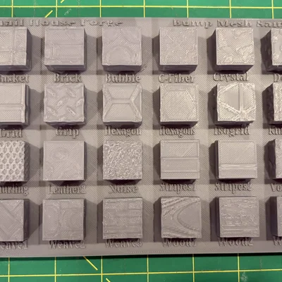 Bảng Mẫu Texture Bump Mesh (Bump Mesh Sampler Plate)