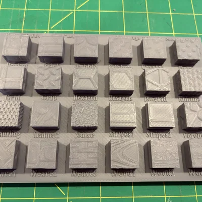 Bảng Mẫu Texture Bump Mesh (Bump Mesh Sampler Plate)