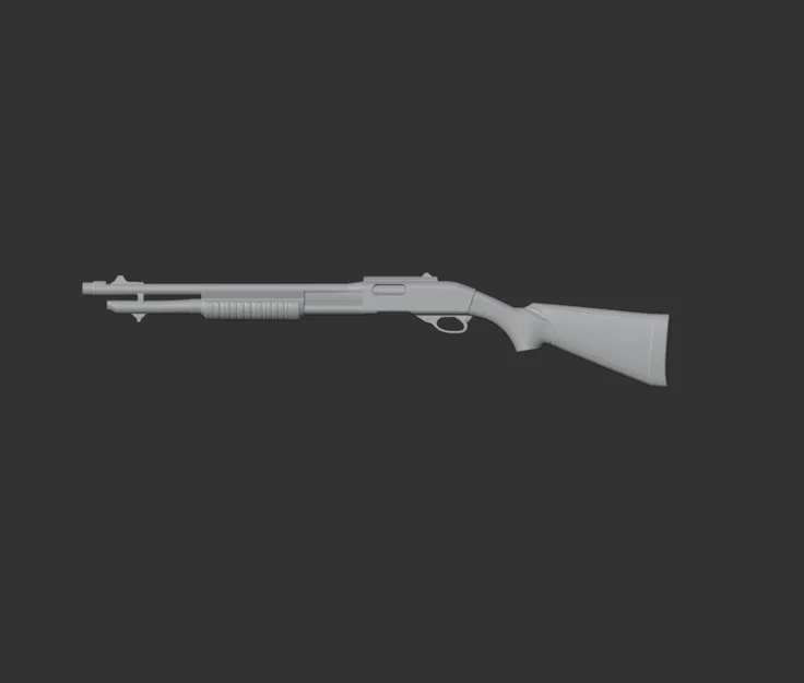 Mô hình 3D Remington 870 - Image 3