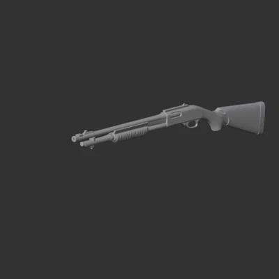 Mô hình 3D Remington 870