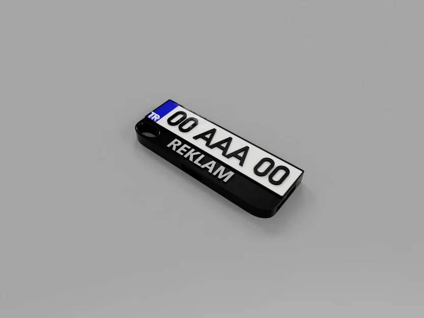 Móc Khóa Còi Hình Biển Số Xe (Düdüklü Plaka Anahtarlık) - Image 1