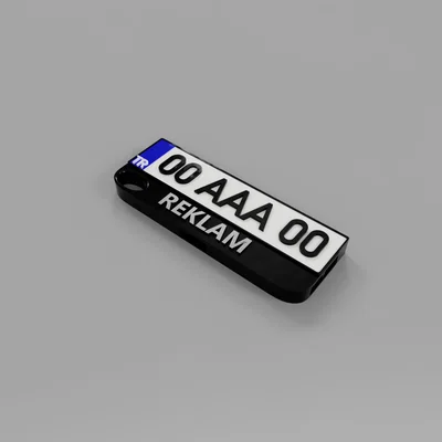 Móc Khóa Còi Hình Biển Số Xe (Düdüklü Plaka Anahtarlık)