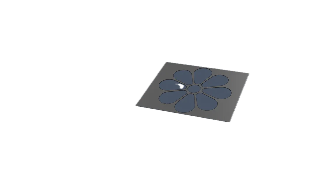 Flower Stencil: Khuôn mẫu vẽ hình hoa nghệ thuật bằng in 3D - Image 1