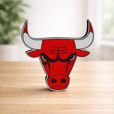 Mô hình 3D logo Chicago Bulls trang trí bàn làm việc cực chất