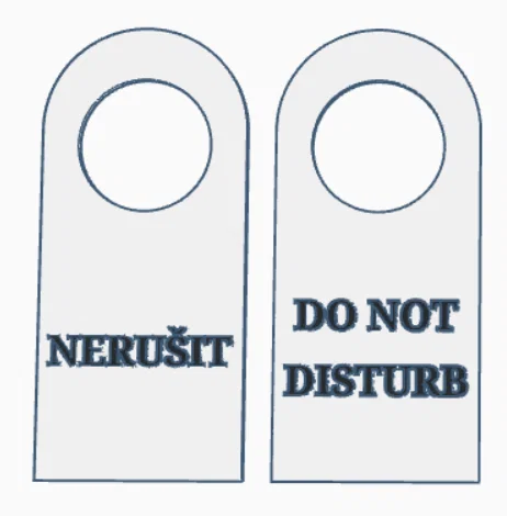 Bảng treo cửa 4 (Door Sign 4) - Image 1